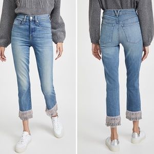 Veronica Beard Jean Ryleigh Pants with Fringe Rhinestone Size 24 / 00